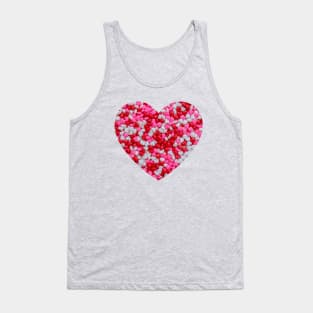 Candy Love Sprinkle Hearts Tank Top